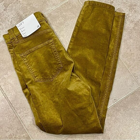 LOFT The Skinny High Rise Velvet Jeans - Picture 2 of 4